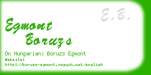 egmont boruzs business card